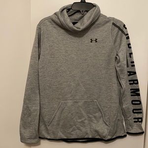 Waterproof under armour cowl neck sweat shirt.